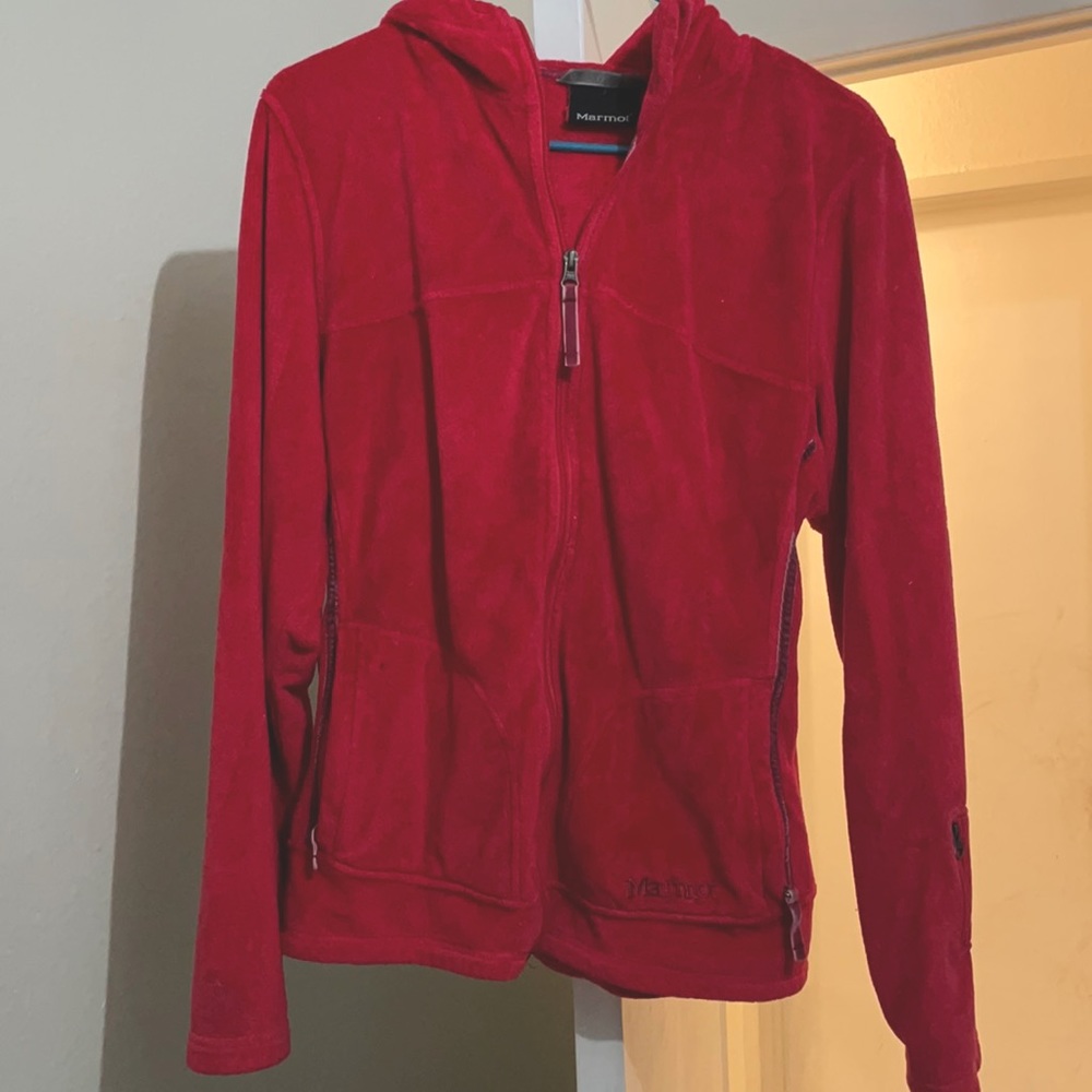 MARMOT pink fleece jacket